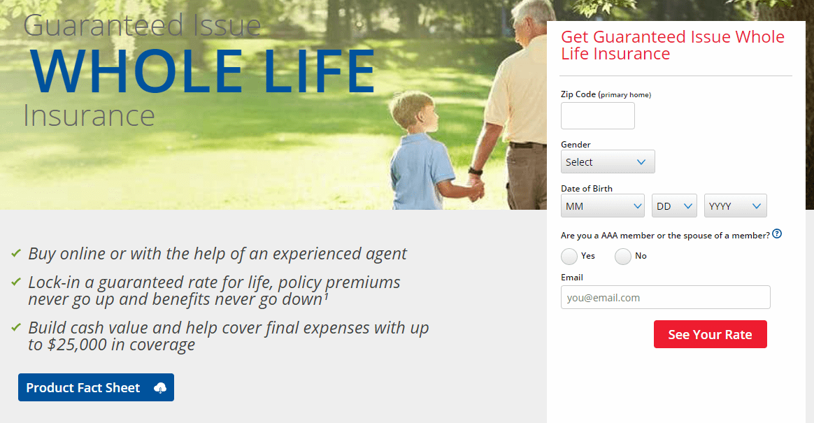 aaa guaranteed life insurance